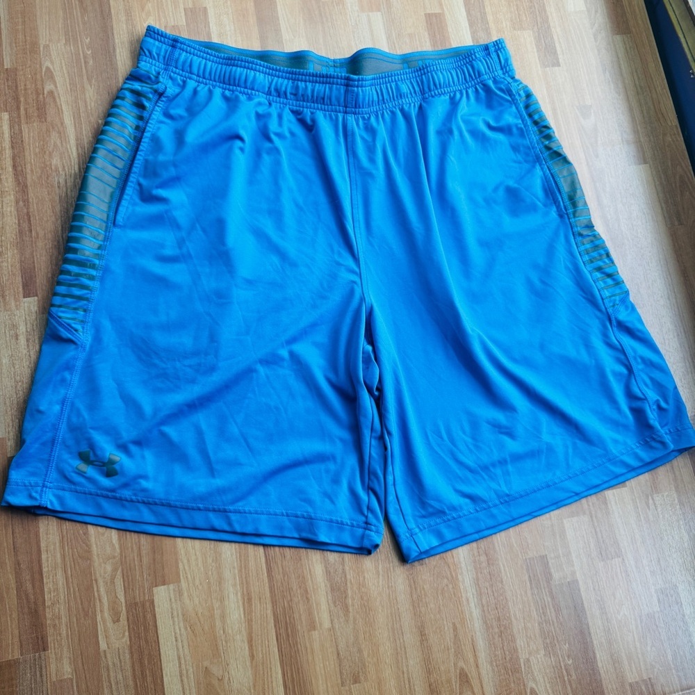 Under Armour men's athletic shorts with drawstring size, extra large blue